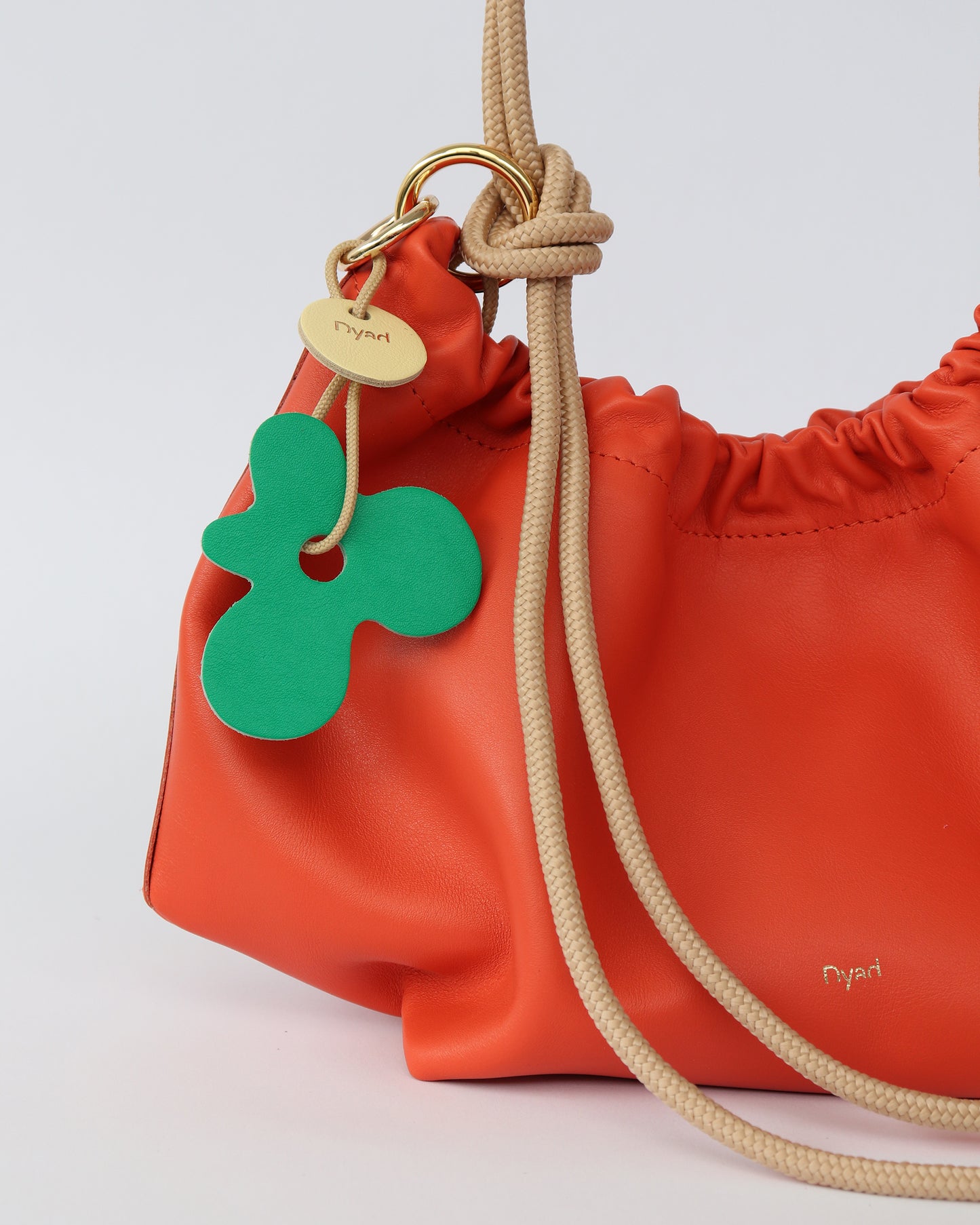 Flora Charm - Sky Blue / Teak