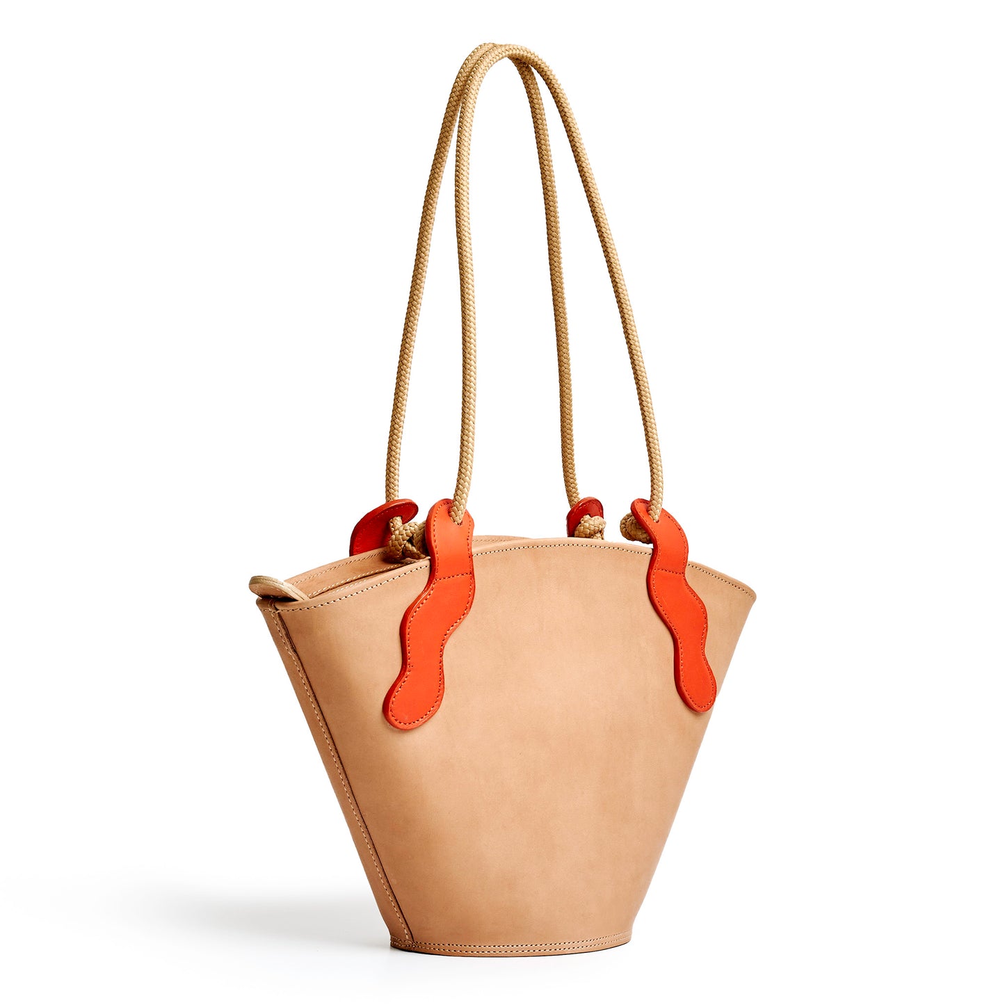 Emele Bag - Almond / Lobster Red