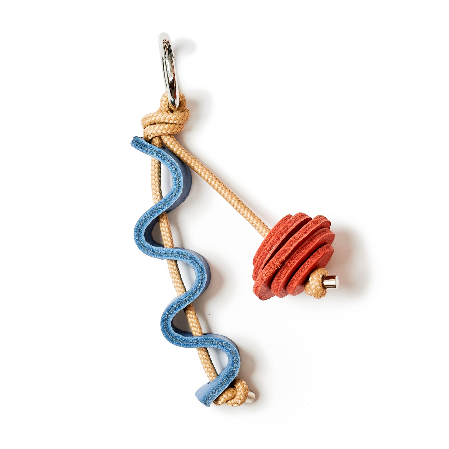 Jazzy Adornment - Swing - Sky Blue / Lobster Red