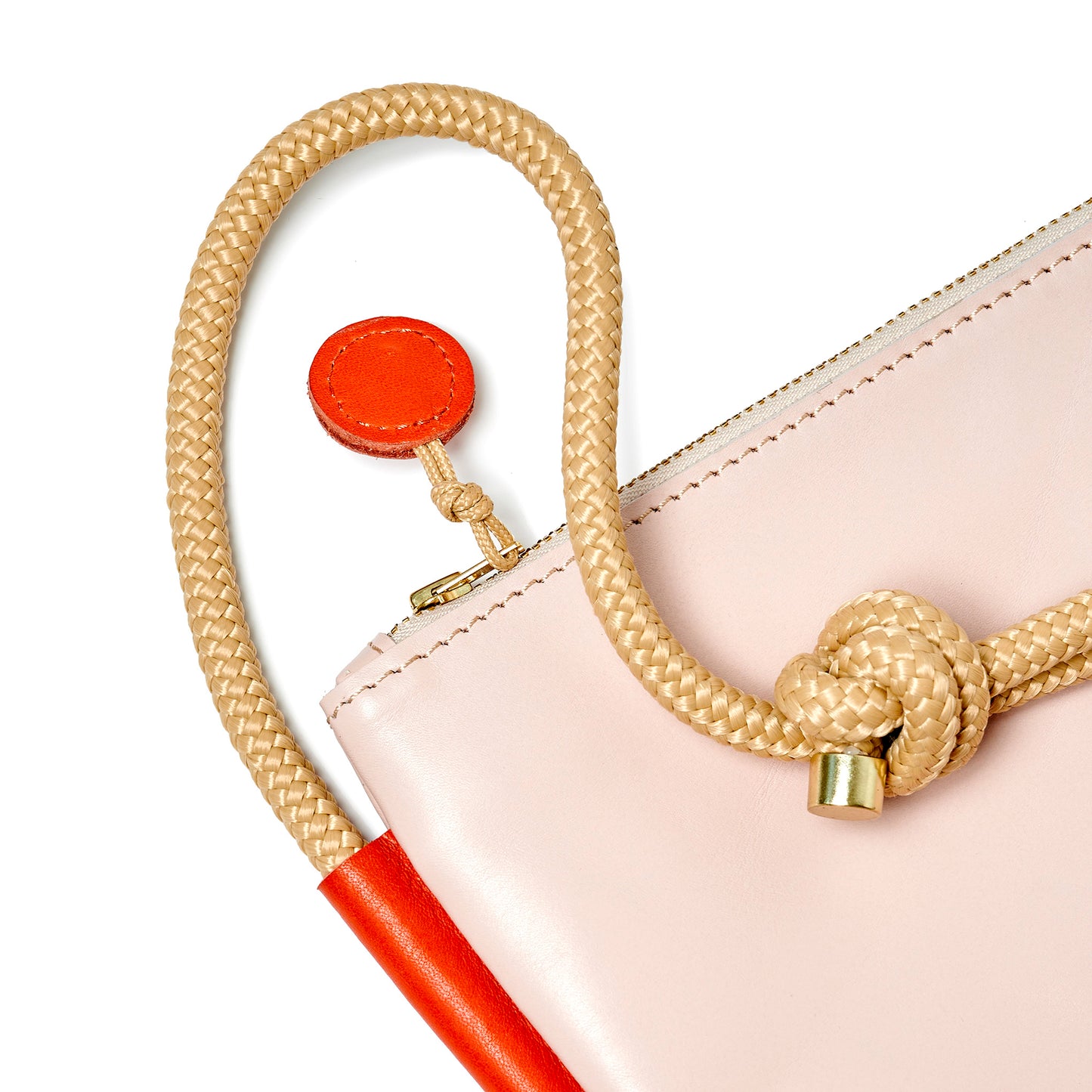 Selene Bag - Dusty Pink / Lobster Red
