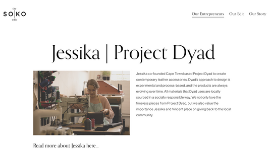 Project Dyad featured on The Soko Edit