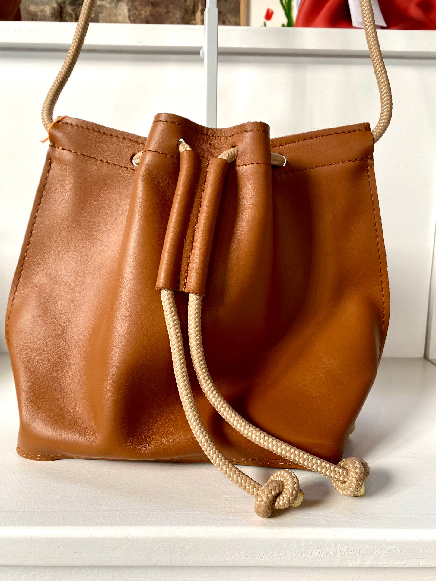 Trapeze Sling - Tan, chunky strap (Sample Sale)
