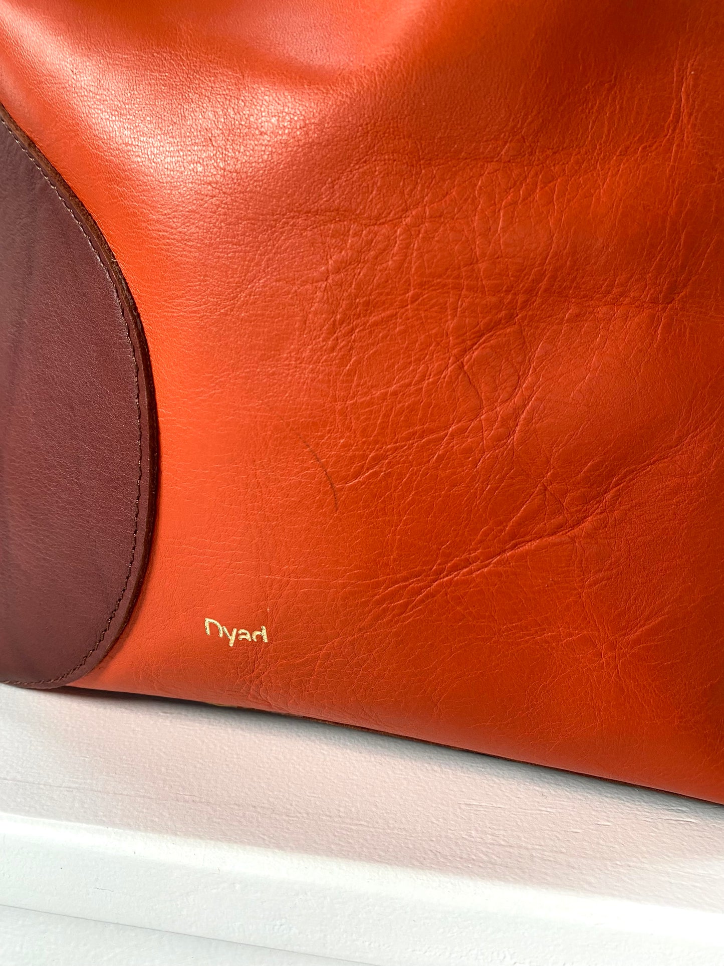 Ripple Tote - Teak / Lobster Red (Sample Sale)