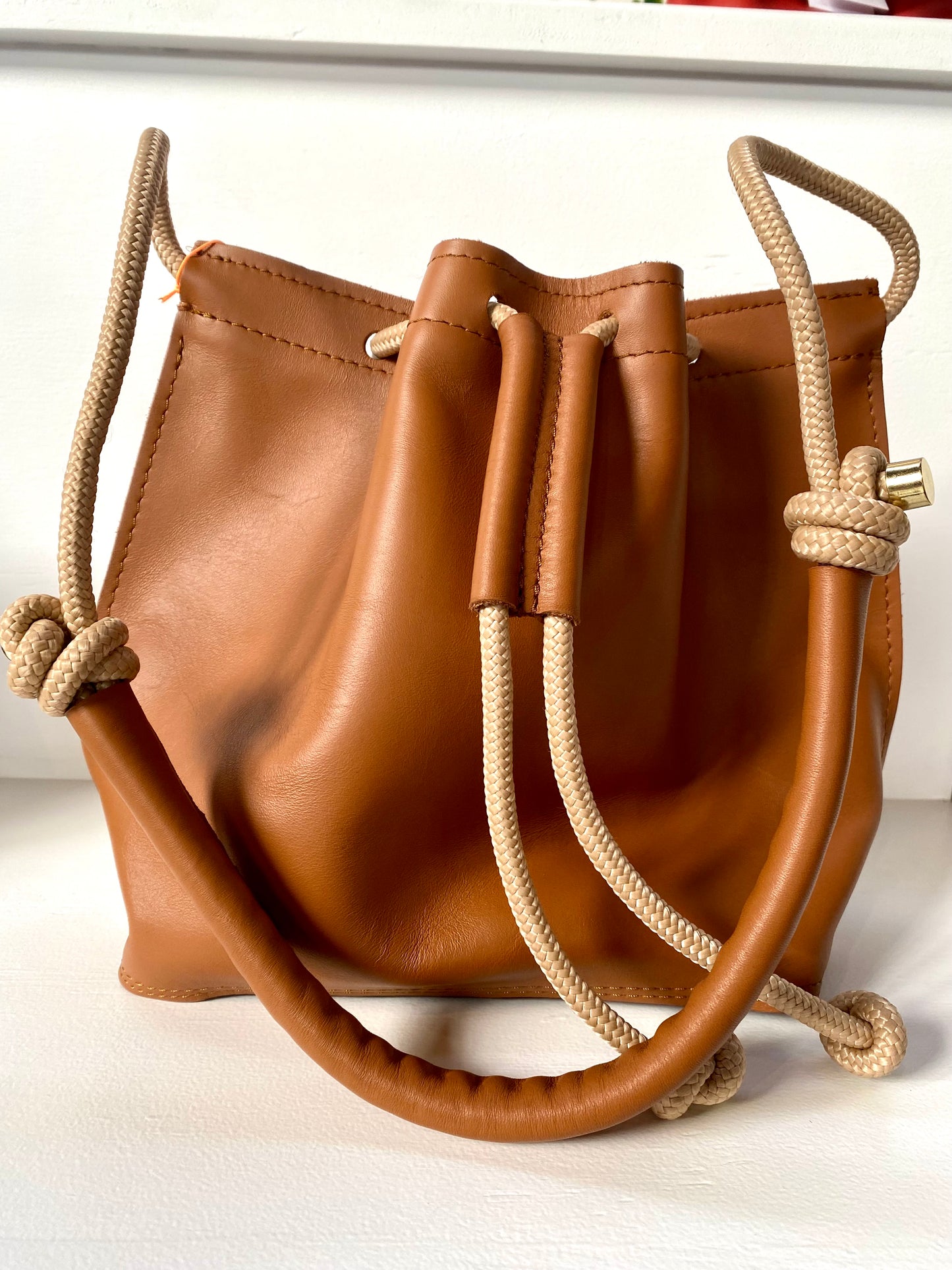 Trapeze Sling - Tan, chunky strap (Sample Sale)