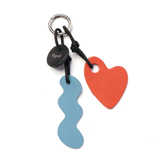 Amore Charm - Lobster Red / Sky Blue