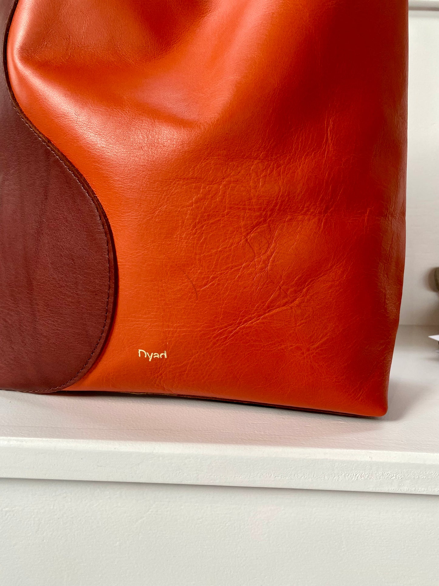 Ripple Tote - Teak / Lobster Red (Sample Sale)