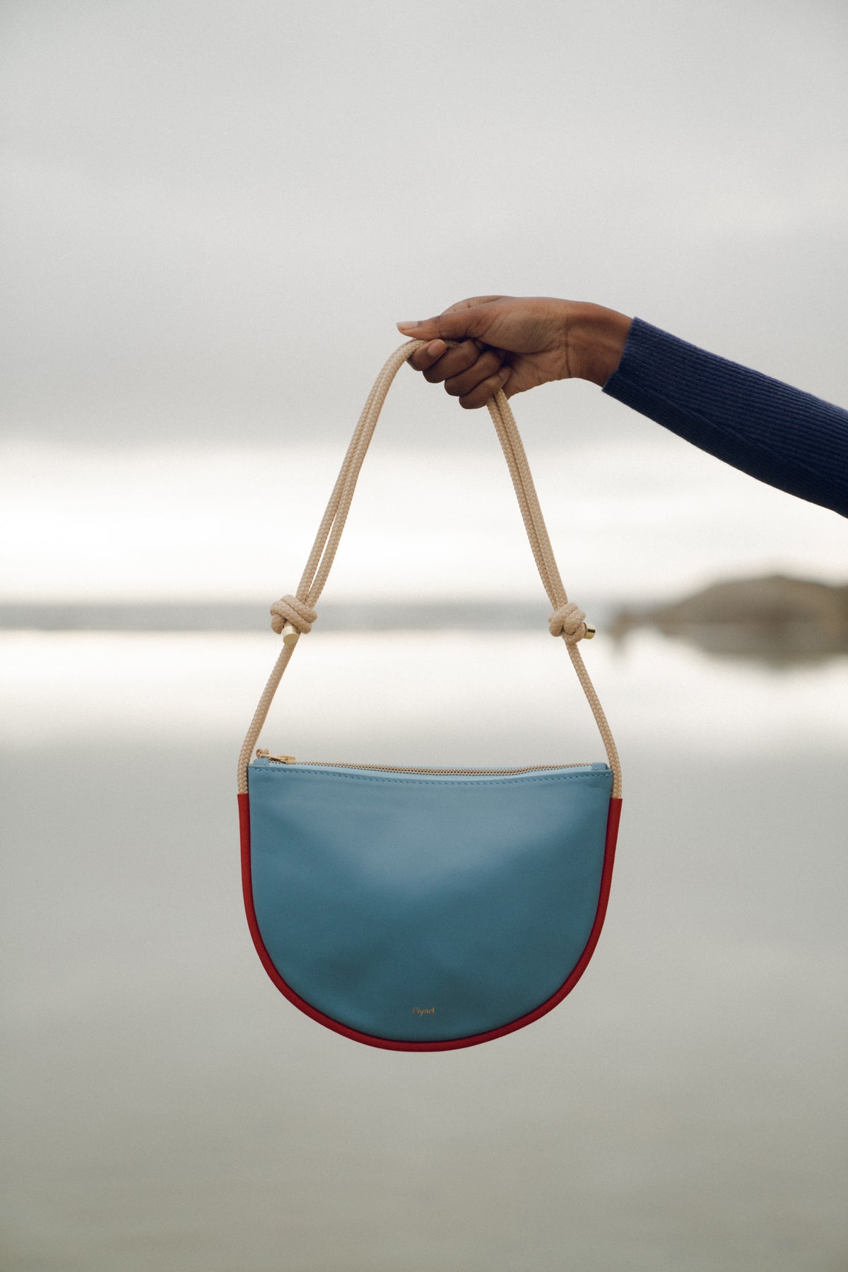 Selene Bag - Sky Blue / Lobster Red