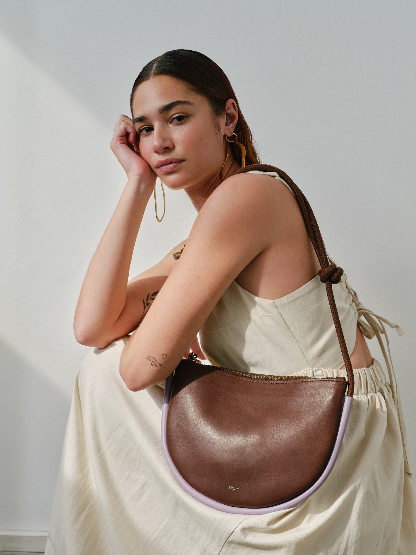 Selene Bag - Chocolate / Lilac