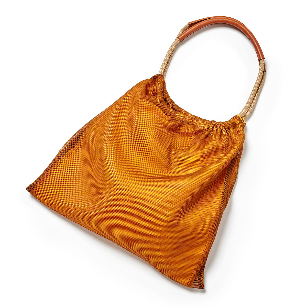 Moire Tote - caramel tangerine