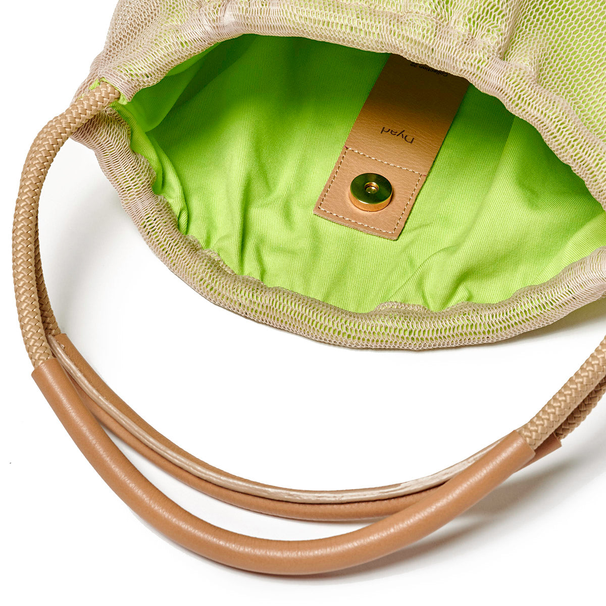 Moire Tote - Lime