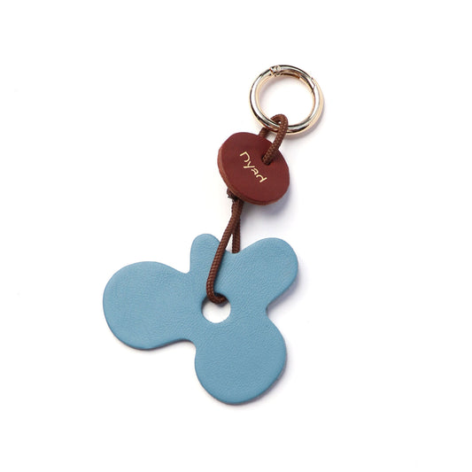 Flora Charm - Sky Blue / Teak