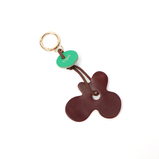 Flora Charm - Teak / Lawn Green