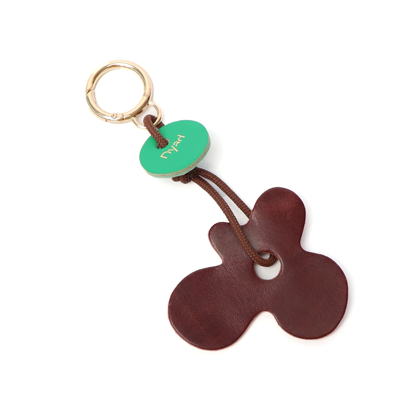 Flora Charm - Teak / Lawn Green