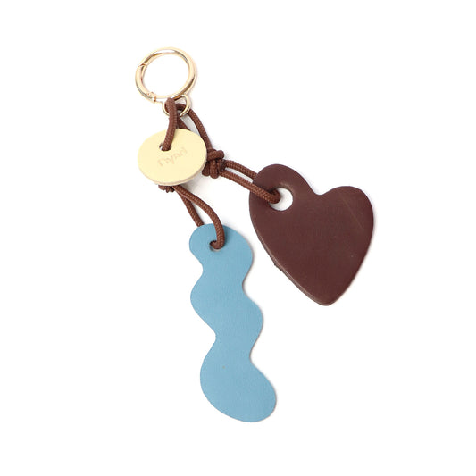 Amore Charm - Chocolate / Sky Blue