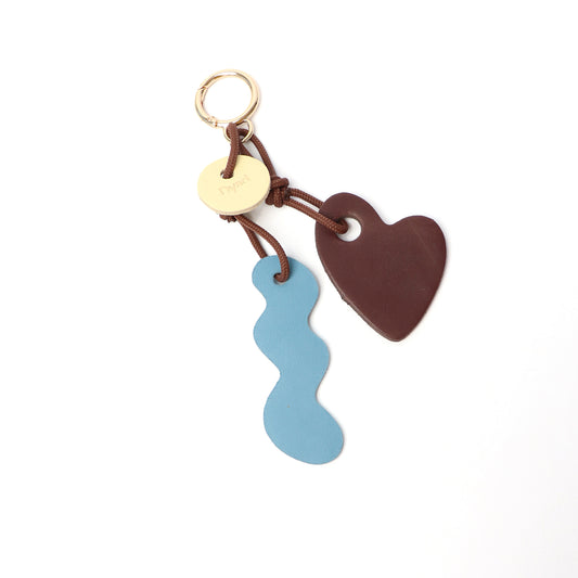 Amore Charm - Chocolate / Sky Blue