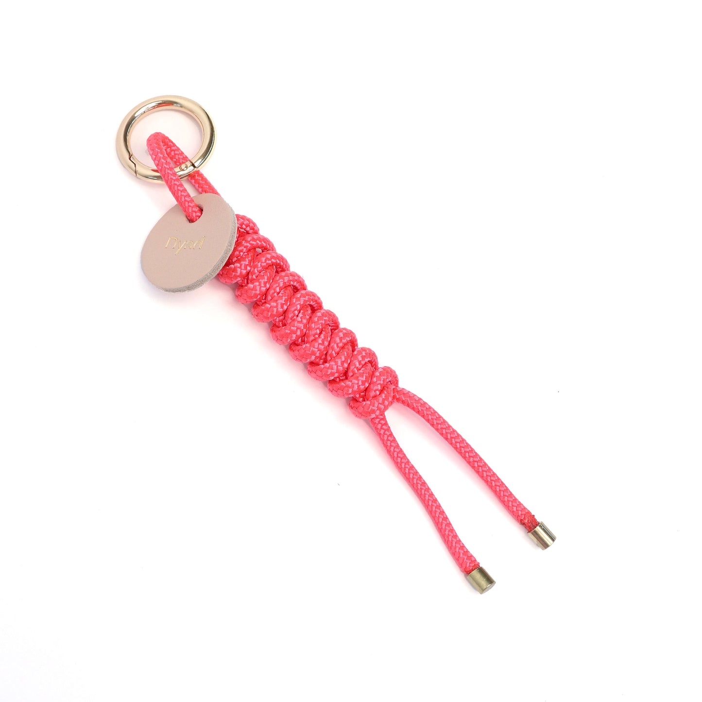 Snake Knot Charm - Acid Pink