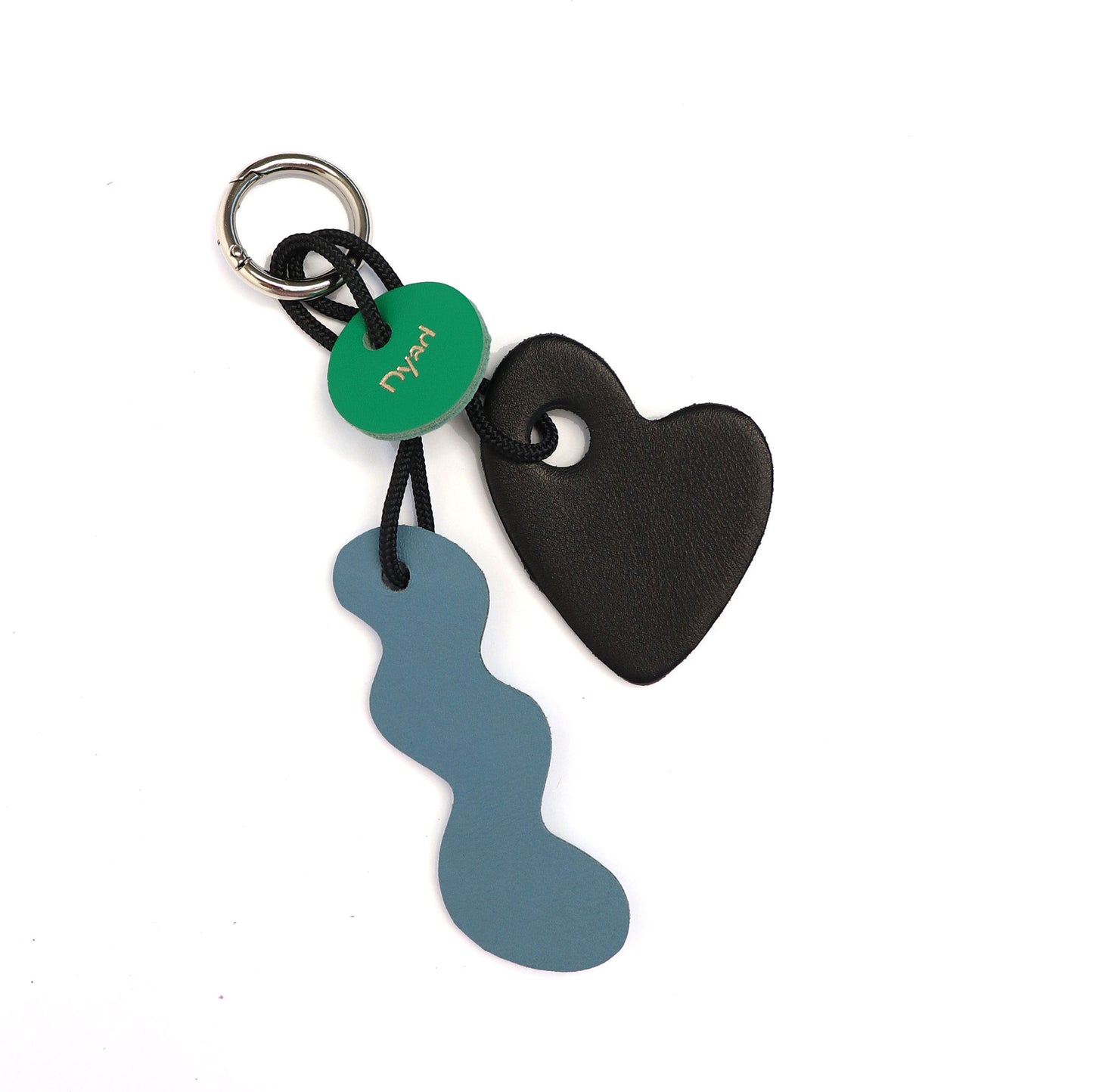 Amore Charm - Black / Sky Blue