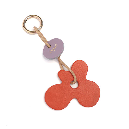 Flora Charm - Lobster Red / Lilac