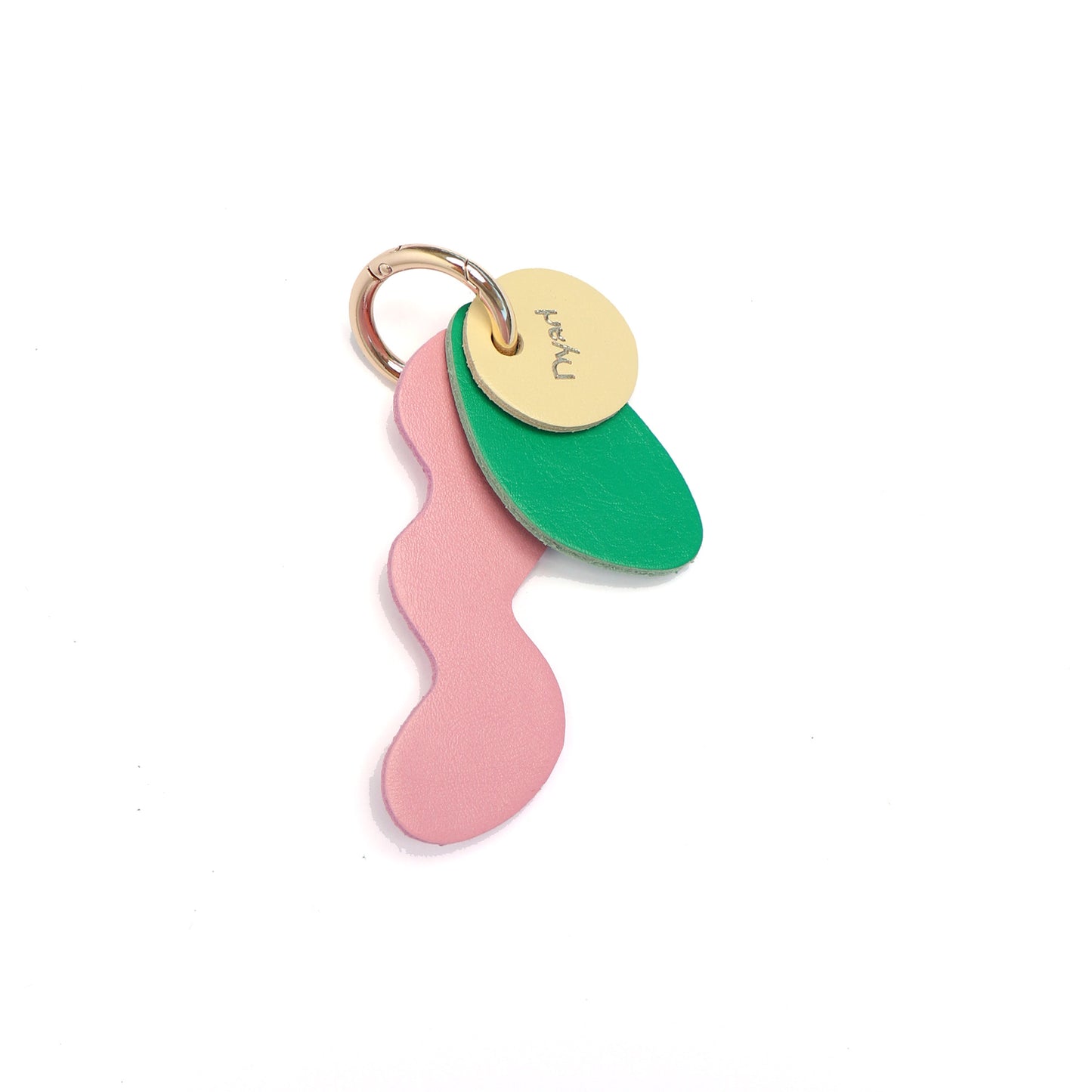 Squiggle Charm - Candy Pink / Lawn Green