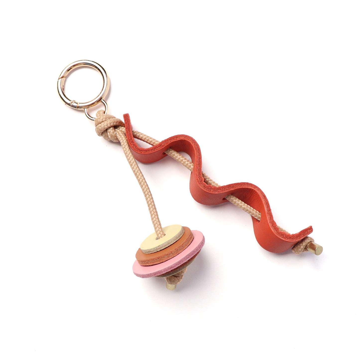 Jazzy Adornments - Swing - Lobster Red / Candy Pink and Tan