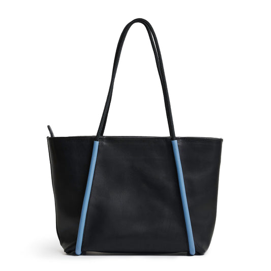 Tote Bag - Black/Sky Blue