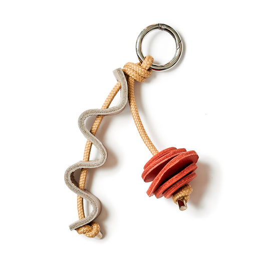 Jazzy Adornment - Swing - Stone / Lobster Red