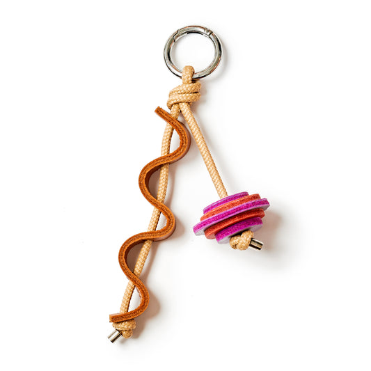 Jazzy Adornments - Swing - Tan / Lilac and Lobster Red