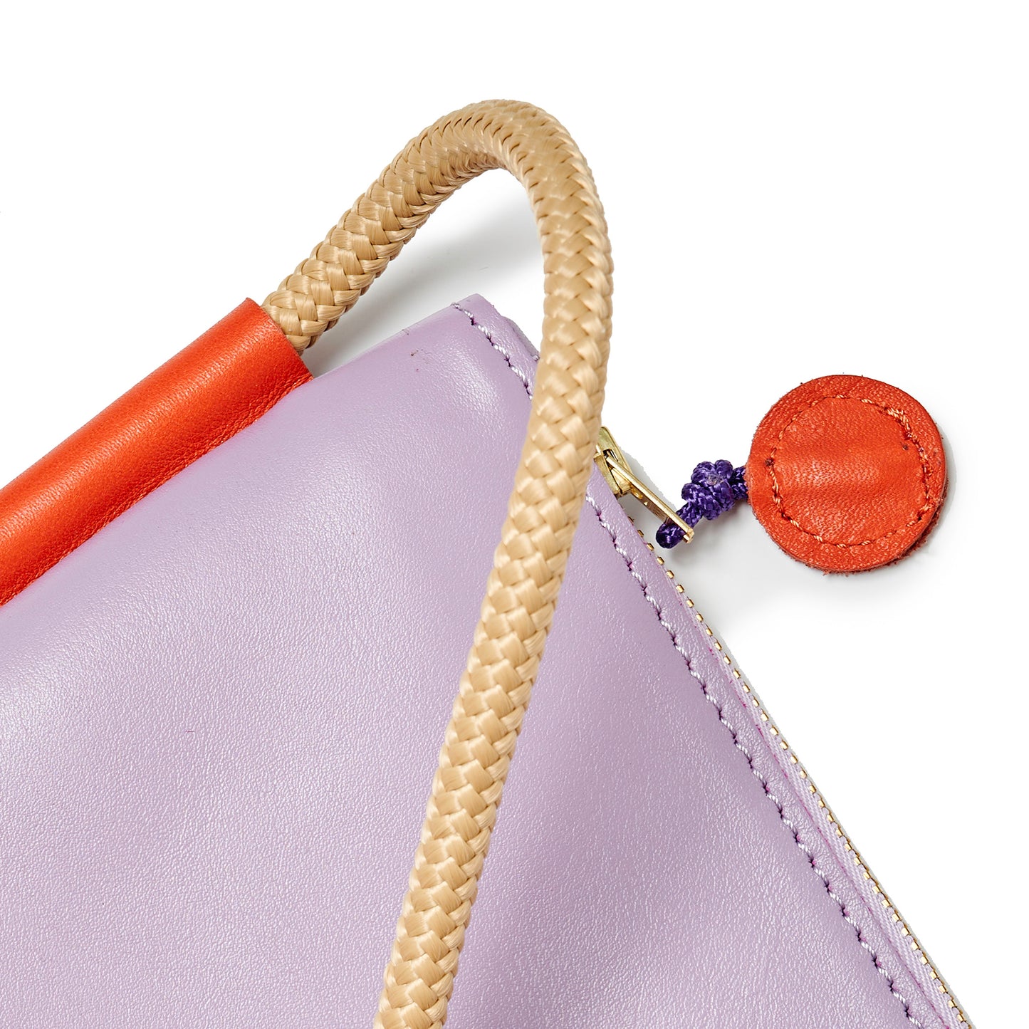 Selene Bag - Lilac / Lobster Red