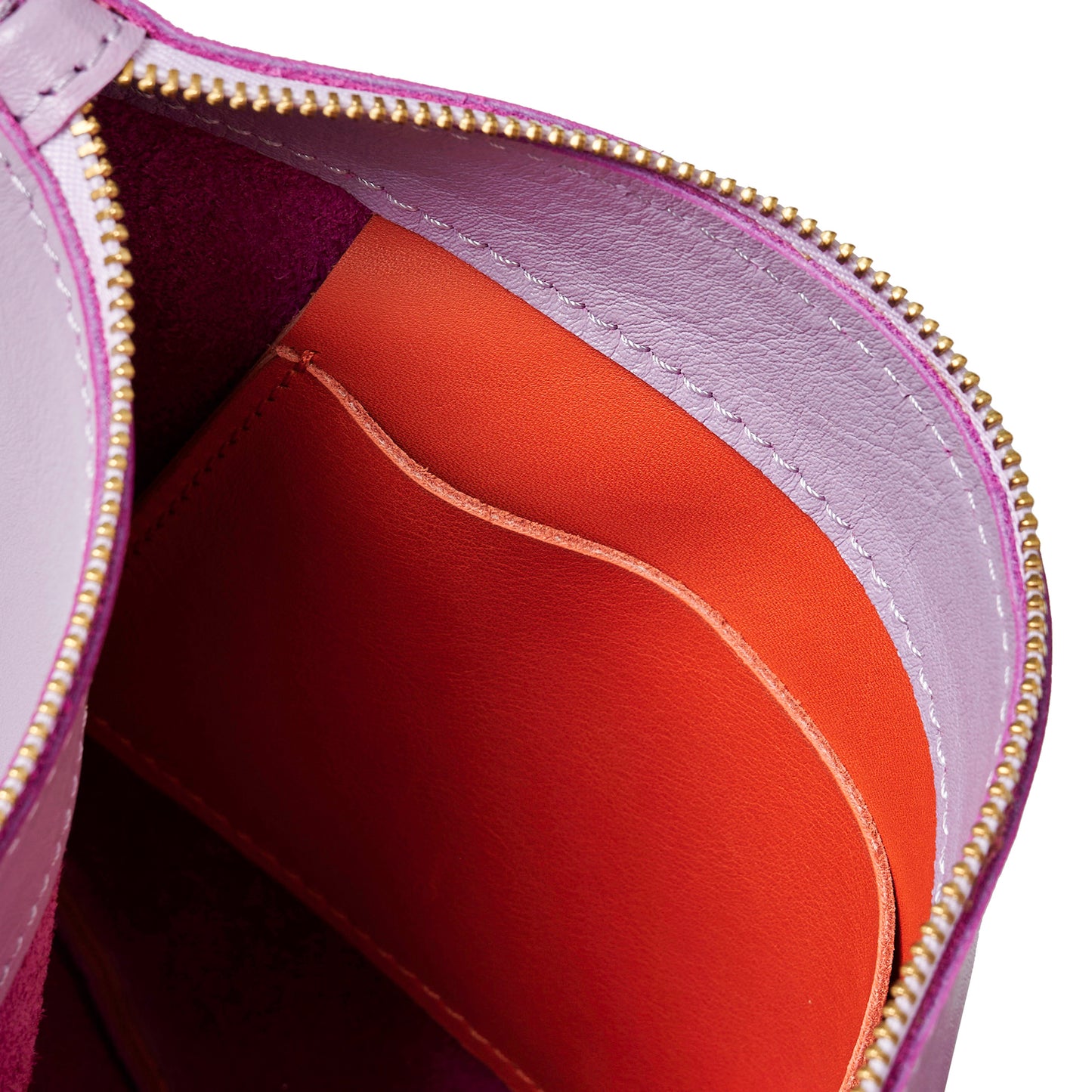 Selene Bag - Lilac / Lobster Red