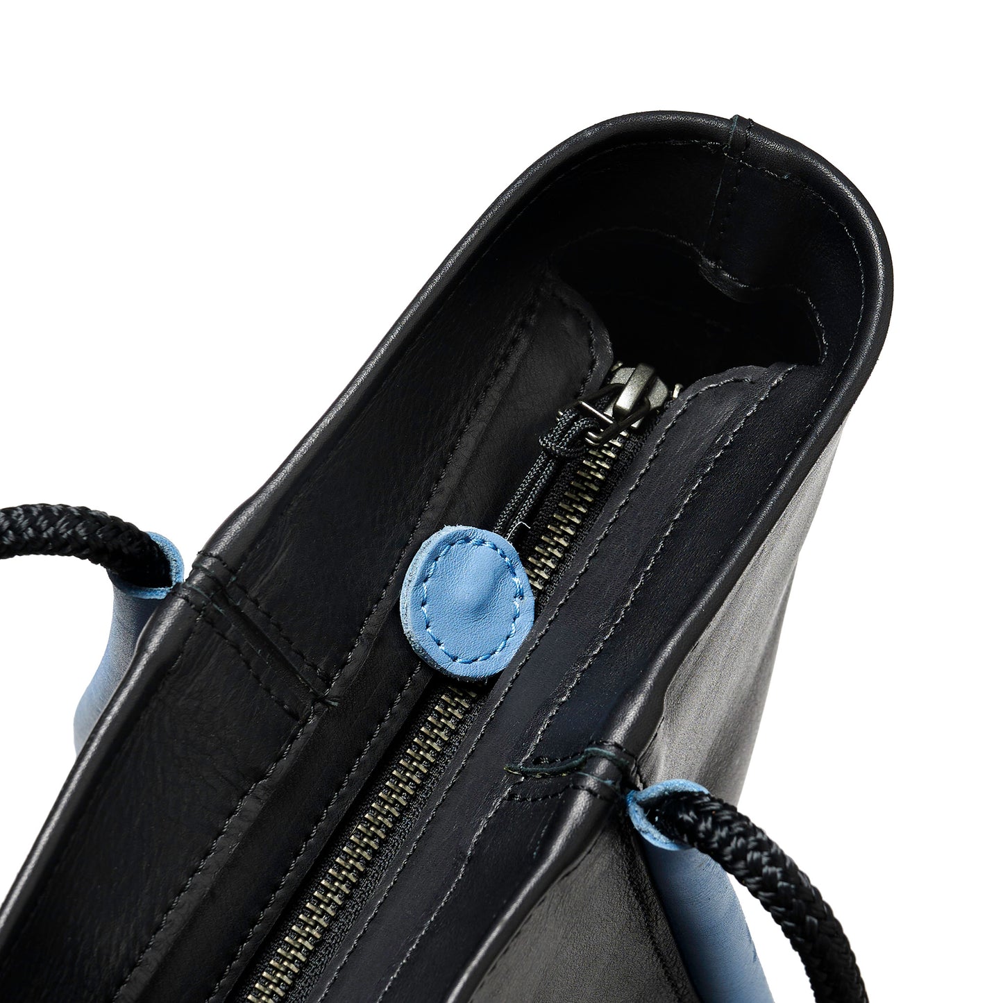 Tote Bag - Black/Sky Blue