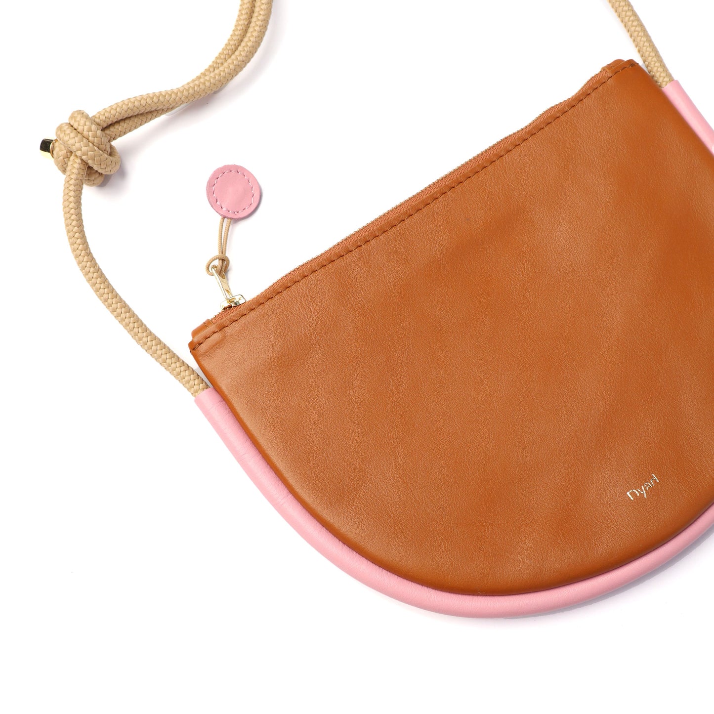 Selene Bag - Tan / Candy Pink